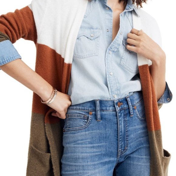 Goodnight Macaroon Colorblock Cardigan NWOT - Picture 2 of 6